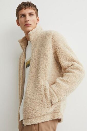 H&M Chamarra regular fit en lana sintética oferta