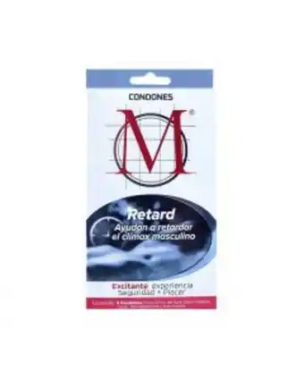 Condones m retard 3 piezas