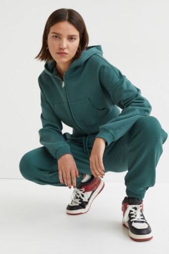 H&M Sudadera corta con gorro oferta