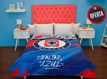 Colap La Palestina Edredón sustentable matrimonial cruz azul oferta