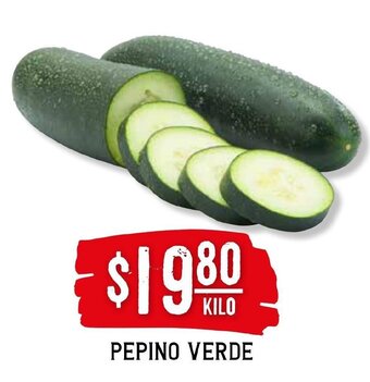 Soriana Híper Pepino Verde oferta