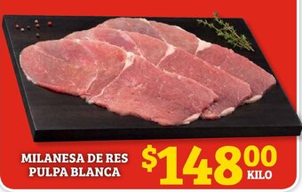 Milanesa de res pulpa blanca