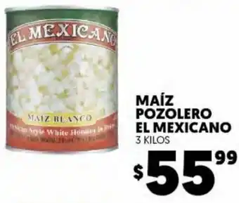Merco Maíz Pozolero EL Mexicano 3kls oferta