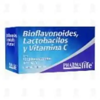 Farmacias Guadalajara Pharmalife  bioflavonoides/lactobacilos/vitamina c 90 tabletas masticables pharmalife oferta