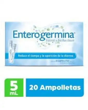 Farmacias del Ahorro Enterogermina probioticos 2 billones 20 ampolletas oral 5 ml oferta