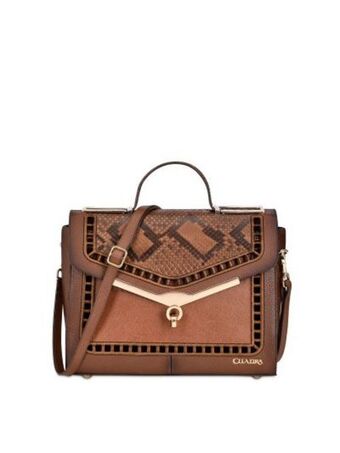 Cuadra Bolso en piel genuina de pitón. oferta