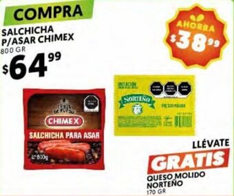 Merco Salchicha P/Asar Chimex 800gr oferta