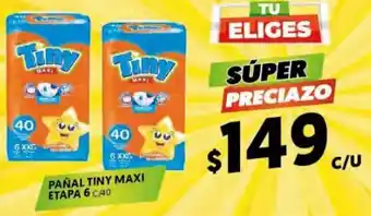 Merco Pañal Tiny Maxi Etapa 6 C/40 oferta