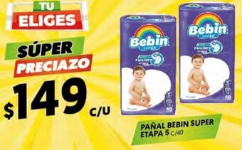 Merco Pañal Bebin Super Etapa 5 C/40 oferta