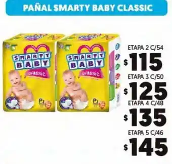 Merco Pañal Smarty Baby Classic Etapa 2 C/54 oferta