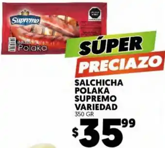 Merco Salchicha Polaka Supremo Variedad 350gr oferta