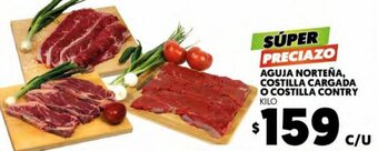 Aguja Norteña, Costilla Cargada O Costilla Contry