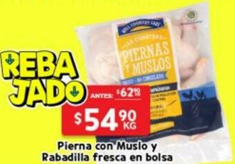 Pierna con Muslo y Rabadilla Fresca en Bolsa