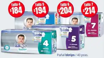 Calimax Pañal bbtips 40pzas Talla 4 oferta