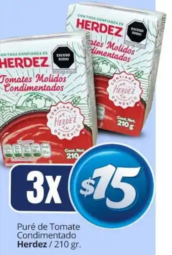Calimax Puré de Tomate Condimentado Herdez 210gr oferta