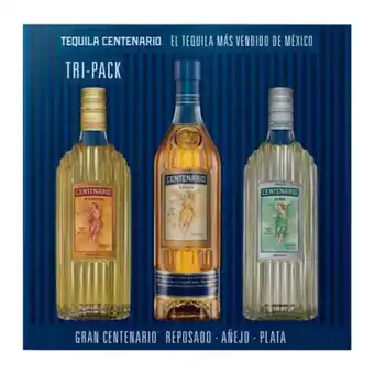 Sam's Club Tequila centenario 3 botellas de 750 ml c/u oferta