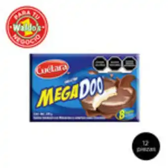 Waldos Galleta con malvavisco y chocolate cuétara mega doo, 240 g, 12 piezas oferta