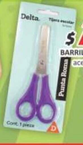 BARRILITO tijera escolar acero inoxidable