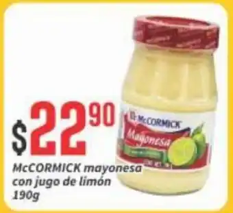 Super Gutiérrez McCormick Mayonesa con jugo de limon 190g oferta