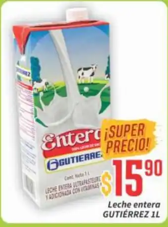 Super Gutiérrez Gutierrez Leche entera 1L oferta