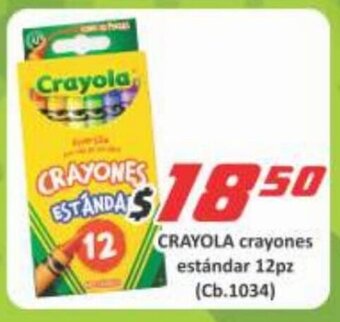 CRAYOLA crayones estandar 12pz