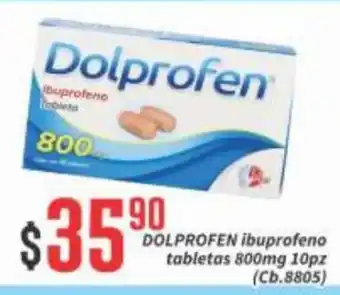 DOLPROFEN ibuprofeno tabletas 800mg 10pz