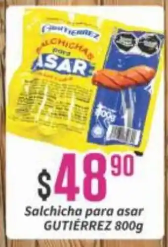 Super Gutiérrez GUTIERREZ Salchicha para asar 800g oferta