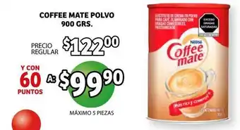 Soriana Híper Nestle Coffee Mate Polvo 900grs oferta