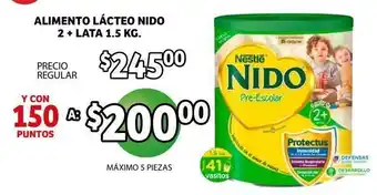 NIDO Alimento Lacteo 2 + Lata 1.5kg