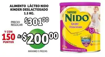 NIDO Alimento Lacteo Kinder Deslactosada 1.5kg