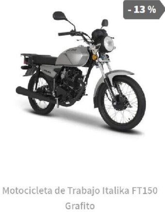 Elektra Motocicleta  de Trabajo Italika FT150 Grafito oferta
