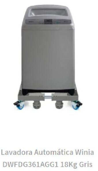 Elektra Lavadora Automática Winia DWFDG361AGG1 18kg Gris oferta