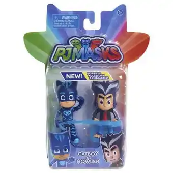 Juguetrón Bandai pj masks catboy & howler 2pk heroe vs villano 83420 oferta