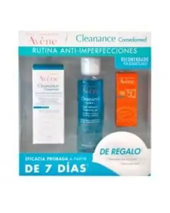 Farmacias del Ahorro Avene kit cleanance comedomed 30 ml+ cleanance gel 100 ml + cleanance solar 5ml oferta
