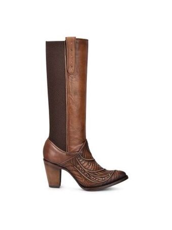 Cuadra Bota alta para dama en piel genuina. oferta