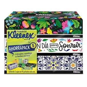 Pañuelos faciales kleenex 3 pack con 90 pzas