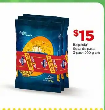 Bodega Aurrerá Sopa italpasta oferta