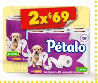 Bodega Aurrerá Papel higiénico pétalo oferta