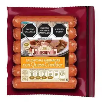 Sam's Club Salchicha ahumada johnsonville con queso cheddar 793 g oferta
