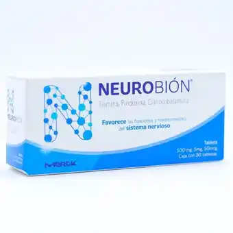 Neurobión 100mg/5mg/ 50mcg con 30 tabletas
