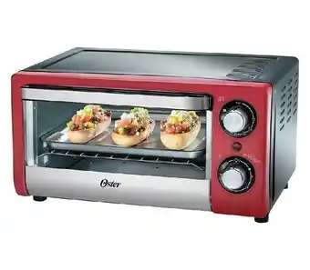 Horno tostador osterizer tssttv10ltr 10 lts rojo