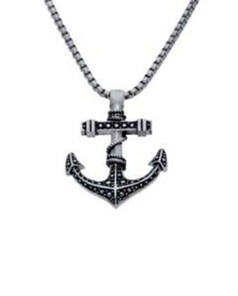 Joyerías Bizzarro Dije de acero con cadena para caballero oferta