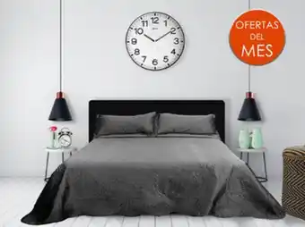 Colap La Palestina Colcha matrimonial matt satín gris oxford oferta