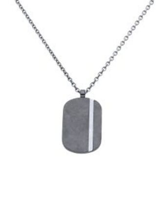 Joyerías Bizzarro Dije con cadena de 55 cm de acero para caballero oferta