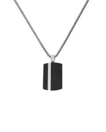 Joyerías Bizzarro Dije de acero con cadena de 55 cm para caballero oferta