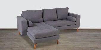 Muebles Dico Sala modular izquierda milton gris oxford oferta