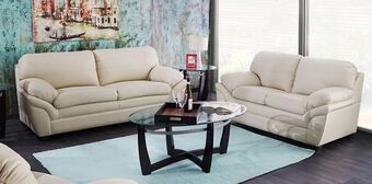 Muebles Dico Sala de piel match córdoba marfil oferta