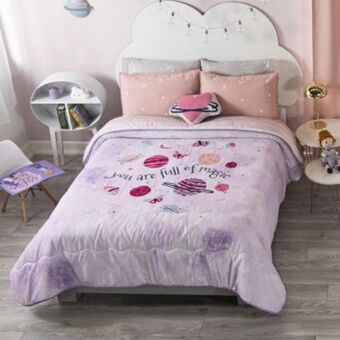 Muebles Dico Edredón 2 vistas matrimonial cosmos morado oferta
