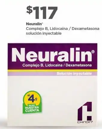 Bodega Aurrerá Neuralin complejo b, lidocaína / dexametasona solución inyectable oferta