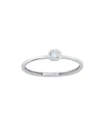 Joyerías Bizzarro Anillo de compromiso solitario de oro blanco con un diamante de 10 puntos. oferta